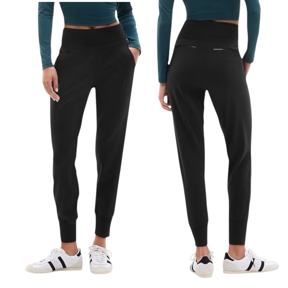 Athleta Venice High Rise Jogger Pants Black Sz M Like New
